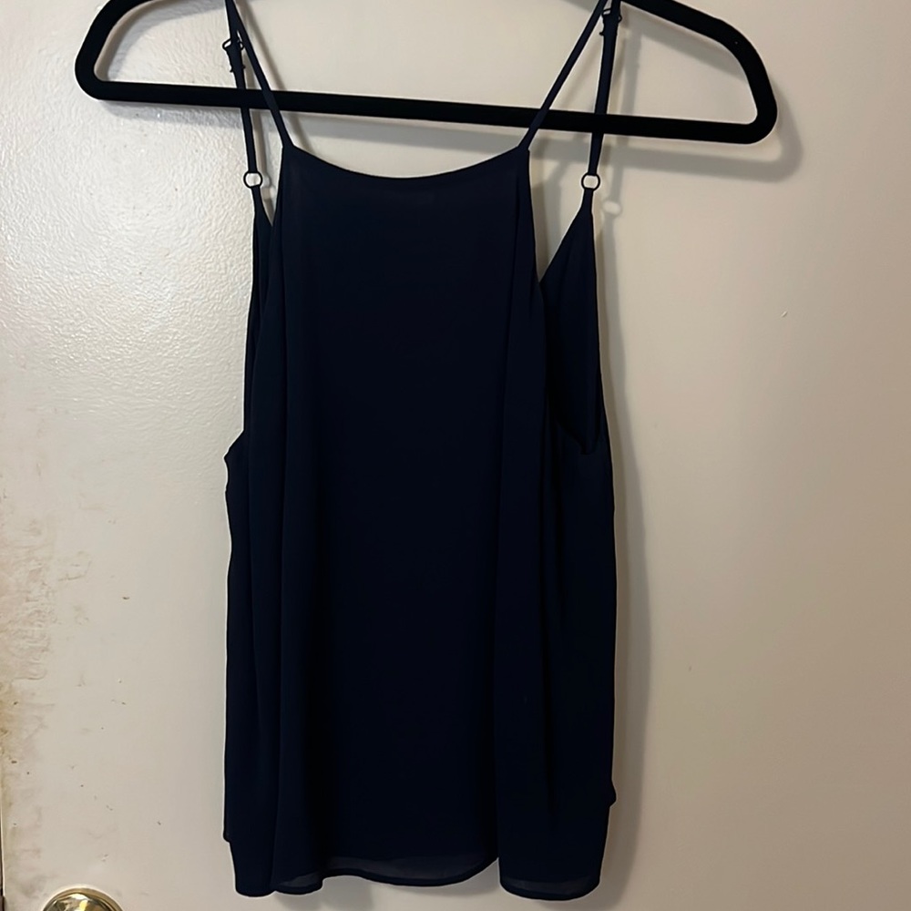 Reformation Navy Blouse M